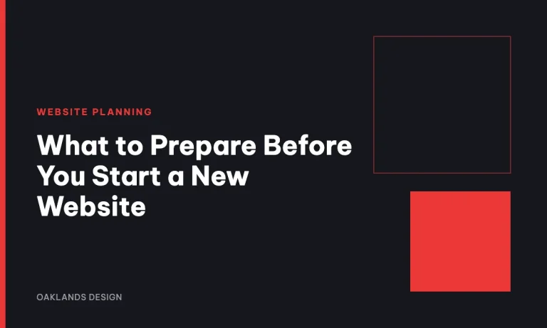 What to Prepare Before You Start a New Website